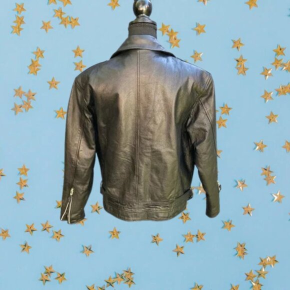 Wilsons Leather Biker Moto Jacket Size Small Excellent Condition Fall Daily Wear - Picture 5 of 12